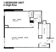 1 Bedroom Tower
