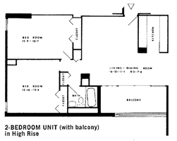 1 Bedroom Tower